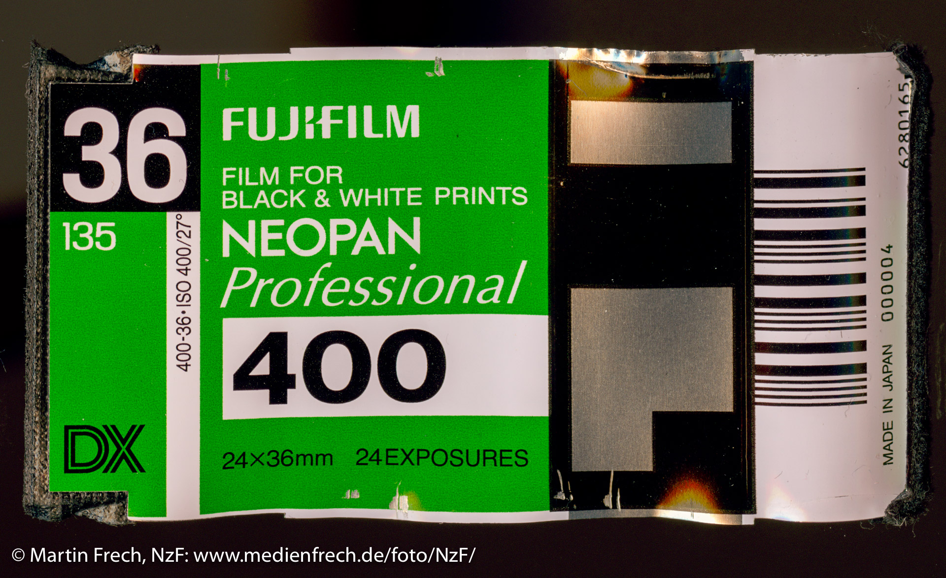 © Martin Frech: Probleme mit der Qualitätskontrolle? Fujifilm Neopan-400-KB-Container mit falscher Kennzeichnung
