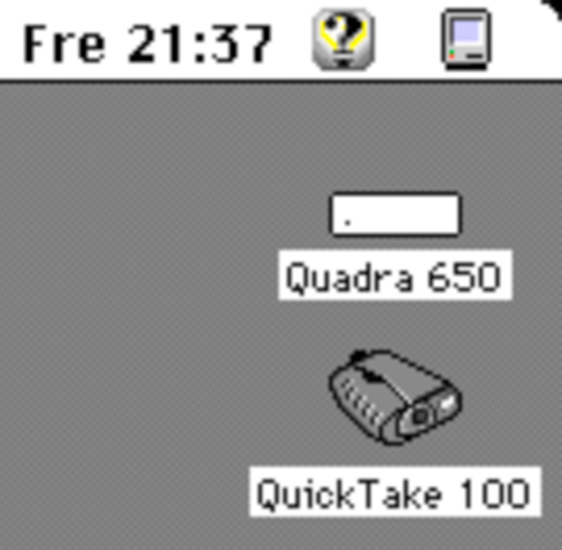 QuickTake 100 gemountet (Screenshot)